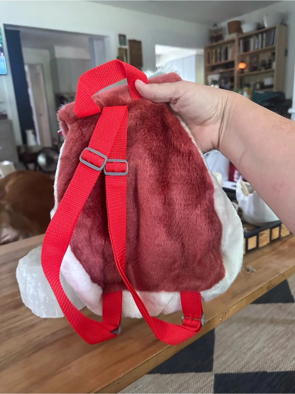 Koala Plush Backpack with 'Australia' new with tags Embroidery - Red & Gray 10”
